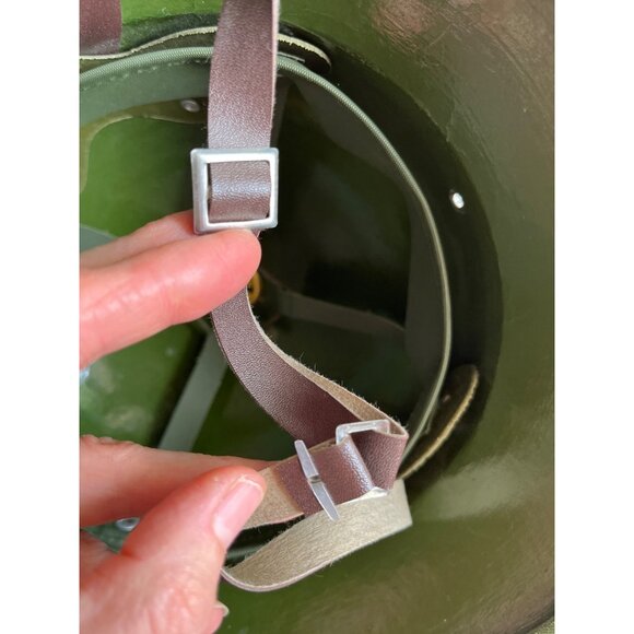 Vietnamese Pith Fiber Green Helmet Military Surplus Vintage Militaria - Picture 8 of 12